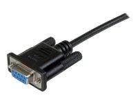 STARTECH.COM 2m Black DB9 RS232 Serial Null Modem Cable F/F