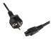 STARTECH.COM 1m 3 Prong Laptop Power Cord Schuko CEE7 to C5 Clover Leaf Power Cable Lead