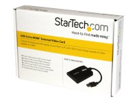 STARTECH.COM USB 3.0 to HDMI External Multi Monitor Video Graphics Adapter for Mac & PC - DisplayLink Certified - HD 1080p