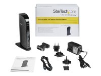 STARTECH.COM USB 3.0 Docking Station - Dual Monitor HDMI and DVI - Ethernet - Audio - Universal Docking Station - Port Replicator