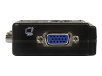 STARTECH.COM 2 Port USB KVM Switch Kit mit Audio und Kabeln - 2-fach USB VGA Desktop Umschalter inkl. Kabel