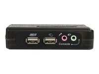 STARTECH.COM 2 Port USB KVM Switch Kit mit Audio und Kabeln - 2-fach USB VGA Desktop Umschalter inkl. Kabel