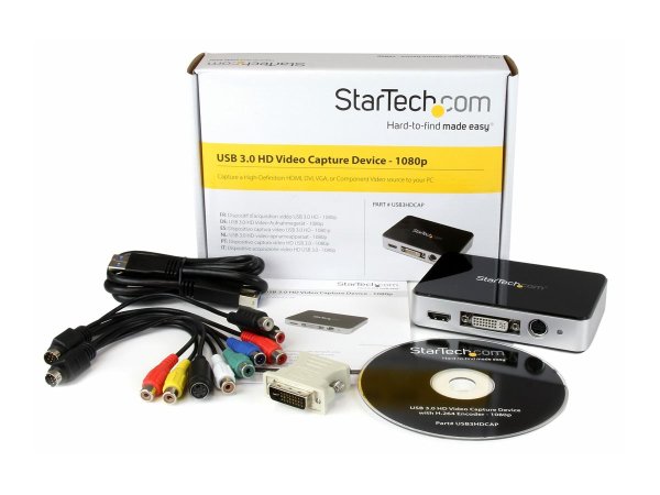 STARTECH.COM USB 3.0 Video Grabber - HDMI / DVI / VGA / Component HD PVR Video Capture