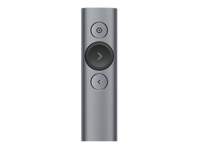 LOGITECH Spotlight Presentation remote control 3 buttons slate