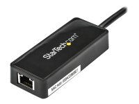 STARTECH.COM USB31000SPTB USB 3.0 to Gigabit NIC Adapter with USB Port