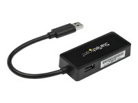 STARTECH.COM USB31000SPTB USB 3.0 to Gigabit NIC Adapter with USB Port