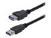 STARTECH.COM 1m Black SuperSpeed USB 3.0 Extension Cable A to A - M/F