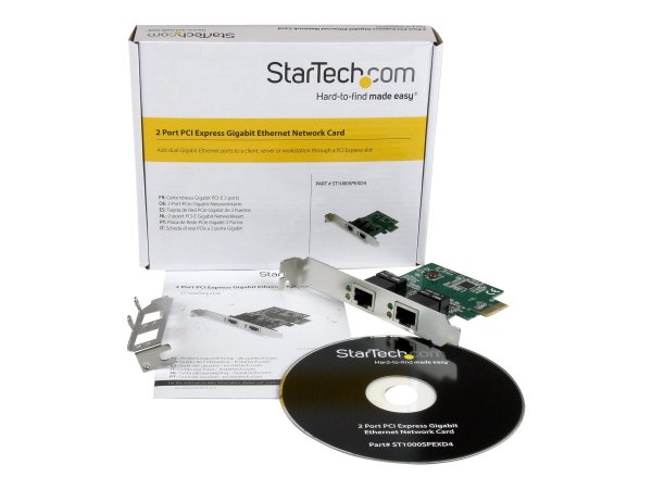 STARTECH.COM ST1000SPEXD4 2 Port PCIe Gigabit Network Card