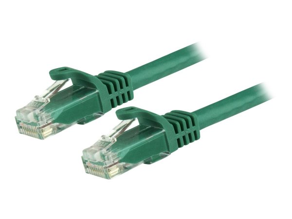 STARTECH.COM 3m Cat6 Gigabit Snagless Patchkabel - RJ45 UTP Netzwerkkabel mit Schutzmanschette - Cat 6 Kabel - Grün