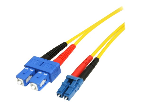 STARTECH.COM 4m Singlemode 9/125 Duplex LSZH LC auf SC OS1 LWL / Glasfaser-Netzwerkkabel - Gelb