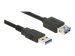 DELOCK Verlängerungskabel USB 3.0 Typ-A Stecker > USB 3.0 Typ-A Buchse 1,5 m schwarz