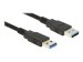 DELOCK Kabel USB 3.0 Typ-A Stecker > USB 3.0 Typ-A Stecker 0,5 m schwarz