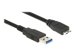 DELOCK Kabel USB 3.0 Typ-A Stecker > USB 3.0 Typ Micro-B Stecker 0,5 m schwarz