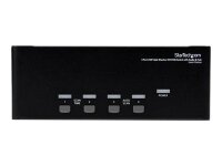 STARTECH.COM 4 Port Dreifach Monitor DVI USB KVM Switch mit Audio und USB 2.0 Hub - Tripel Monitor KVM Umschalter