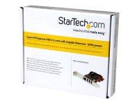 STARTECH.COM 3 Port PCI Express USB 3.0 Karte mit Gigabit...