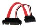 STARTECH.COM 6in Slimline SATA to SATA Adapter with Power - F/M