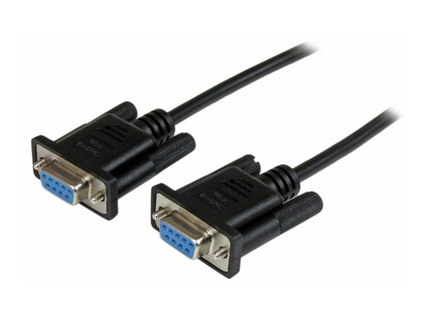 STARTECH.COM 1m Black DB9 RS232 Serial Null Modem Cable F/F