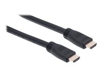 MANHATTAN HDMI-Kabel mit Ethernet-Kanal CL3-zertifiz. zur Wandinstallation HEC ARC 3D 4K60Hz Stecker/Stecker geschirmt schwarz 10m