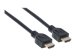 MANHATTAN HDMI-Kabel mit Ethernet-Kanal CL3-zertifiziert zur Wandinstallation HEC ARC 3D 4K60Hz Stecker/Stecker geschirmt schwarz 2m