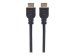 MANHATTAN HDMI-Kabel mit Ethernet-Kanal CL3-zertifiziert zur Wandinstallation HEC ARC 3D 4K60Hz Stecker/Stecker geschirmt schwarz 2m