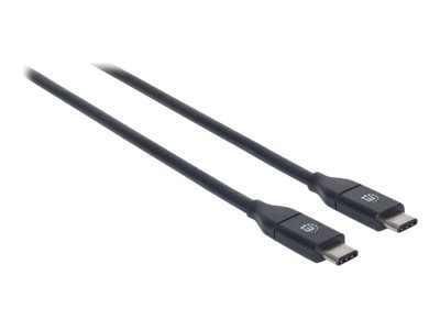 MANHATTAN USB-C 3.1 Gen2 Kabel Typ C-Stecker / Typ C-Stecker 1 m schwarz