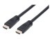 MANHATTAN HDMI-Kabel mit Ethernet-Kanal CL3-zertifiziert zur Wandinstallation HEC ARC 3D 4K60Hz Stecker/Stecker geschirmt schwarz 8m