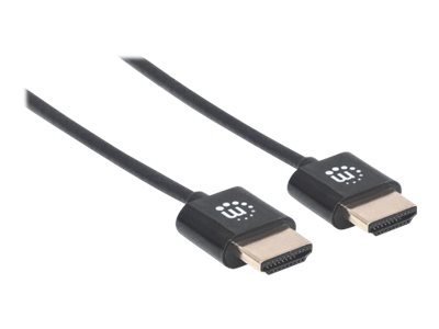 MANHATTAN High Speed HDMI Kabel 3m ultra duenn mit Ethernet-Kanal 4K UHD Aufloesung mit 60Hz 3D-Video