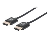 MANHATTAN High Speed HDMI Kabel 3m ultra duenn mit Ethernet-Kanal 4K UHD Aufloesung mit 60Hz 3D-Video