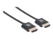 MANHATTAN High Speed HDMI Kabel 3m ultra duenn mit Ethernet-Kanal 4K UHD Aufloesung mit 60Hz 3D-Video