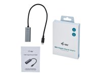 I-TEC USB-C Metal Gigabit Ethernet Adapter 1x USB-C auf RJ-45 LED-Anzeige kompatible mit Thunderbolt 3