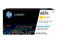 HP 657X original LaserJet Toner cartridge CF472X Yellow High Yield