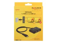 DELOCK HDMI Splitter 1 x HDMI in > 2 x HDMI out 4K