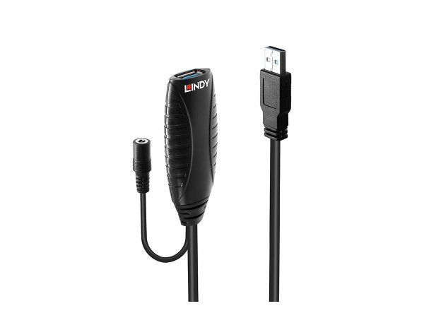 LINDY USB 3.0 Active Extension 10m, unterstuetzt USB SuperSpeed-Transferraten bis max. 5Gbitps