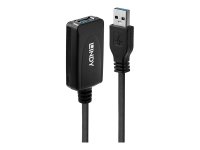 LINDY USB 3.0 Aktiv-Verlaengerung 5m unterstuetzt USB SuperSpeed-Transferraten bis max. 5Gbitps