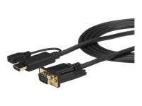 STARTECH.COM 90cm aktives HDMI auf VGA Konverter Kabel - HDMI zu VGA Adapter 0,9m - Schwarz - 1920x1200 / 1080p