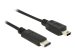 DELOCK Kabel USB Typ-C 2.0 Stecker > USB 2.0 Typ Mini-B Stecker 0,5 m schwarz