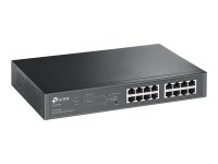 TP-LINK TL-SG1016PE 16-Port Gigabit Desktop/Rackmount PoE+ Easy Smart Switch 16x Gigabit RJ45 including 8x PoE+ ports 110W PoE