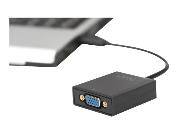 DIGITUS USB 3.0 auf VGA Adapter Eingang USB Ausgang VGA Auflösung bis zu 1080p