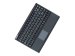 KEYSONIC ACK-540U+ Mini-Tastatur schwarz flacher Bauform Touchpad SoftTouch Funktionstasten USB Plug und Play (US)