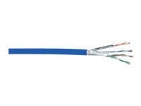 DIGITUS CAT 6A U-FTP Roh-Installationskabel Länge 100 m Karton AWG 23/1, LSZH-1 Simplex Farbe Blau