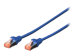 DIGITUS CAT 6 S-FTP Patchkabel Cu LSZH AWG 27/7 Länge 0,5 m Farbe Blau