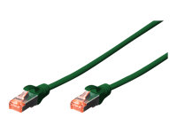 DIGITUS CAT 6 S-FTP Patchkabel Cu LSZH AWG 27/7 Länge 1 m Farbe Grün