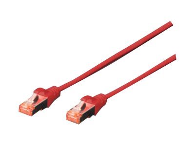 DIGITUS CAT 6 S-FTP Patchkabel Cu LSZH AWG 27/7 Länge 5 m Farbe Rot