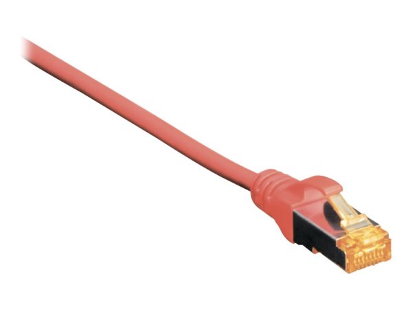 DIGITUS CAT 6A S-FTP Patchkabel Cu LSZH AWG 26/7 Länge 0,5 m Farbe Rot