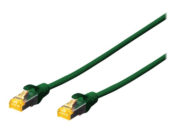 DIGITUS CAT 6A S-FTP Patchkabel Cu LSZH AWG 26/7 Länge 1 m Farbe Grün