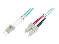 DIGITUS LWL Patchkabel LC zu SC Multimode 50/125 m Duplex...