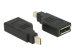 DELOCK Adapter mini Displayport 1.2 Stecker > Displayport Buchse 4K 90degree gedreht schwarz