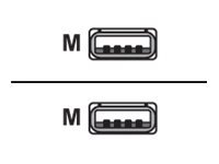 ASSMANN USB 2.0 Anschlusskabel Typ A St/St 1,8m USB 2.0 konform sw