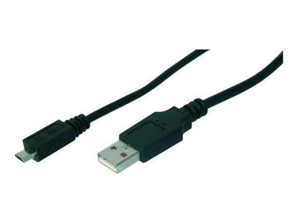 ASSMANN USB Anschlusskabel Typ A - mikro B St/St 1,0m USB 2.0 kompatibel sw