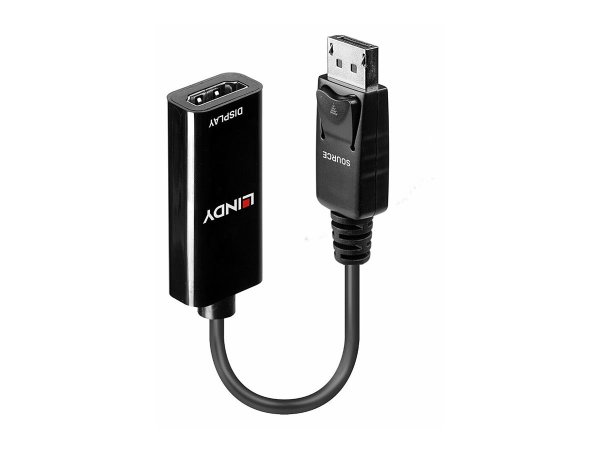 LINDY DisplayPort an HDMI 4K Adapterkabel Aufloesung bis 1080p sowie 4K bei 30Hz